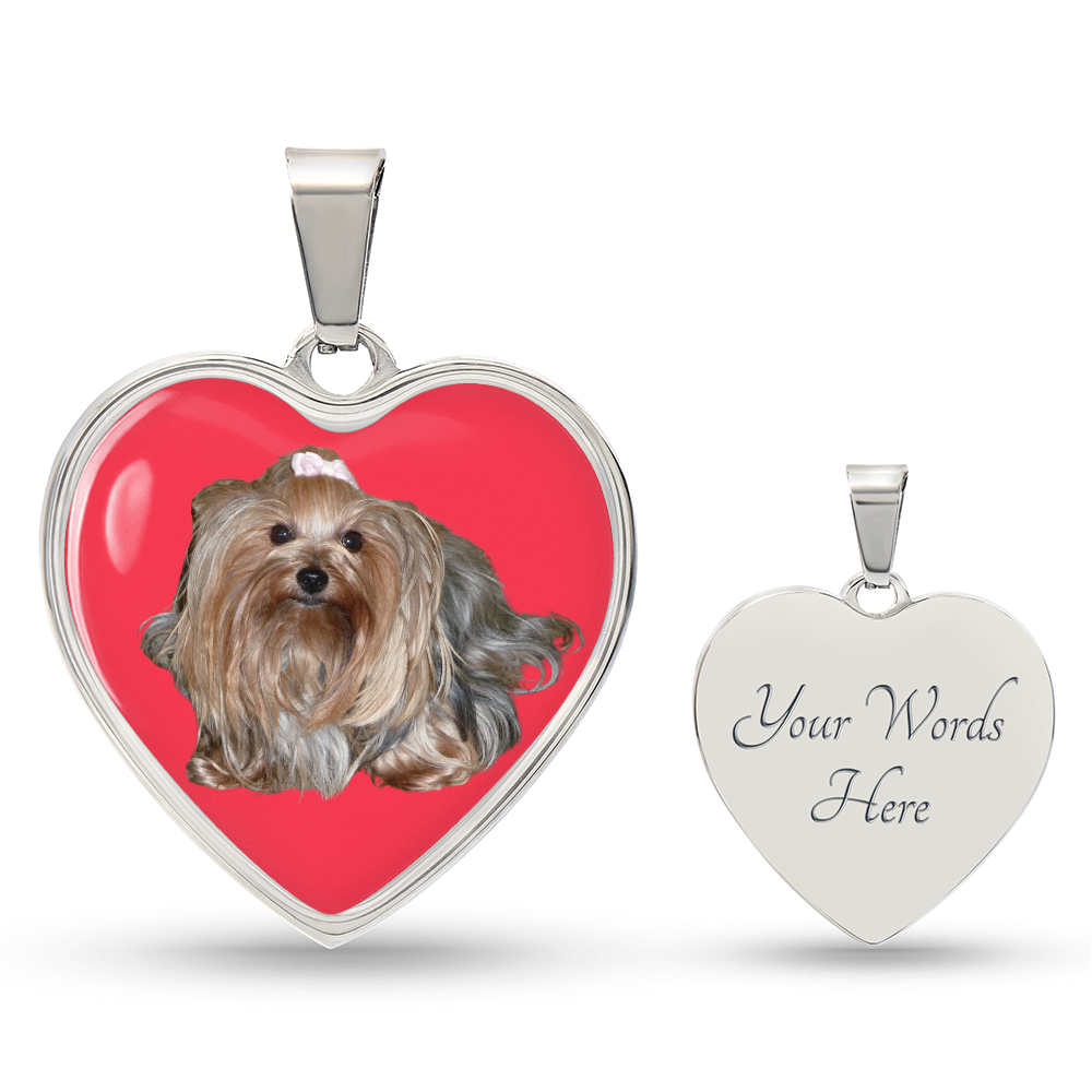 Sissi Heart Necklace - Yorkie