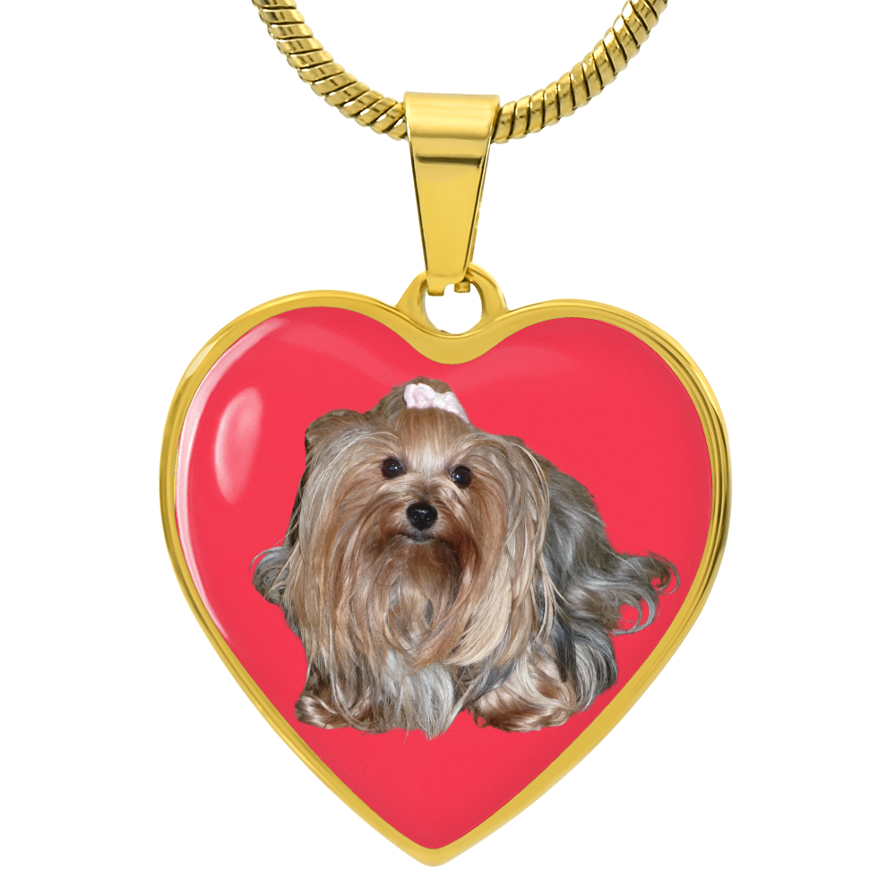 Sissi Heart Necklace - Yorkie