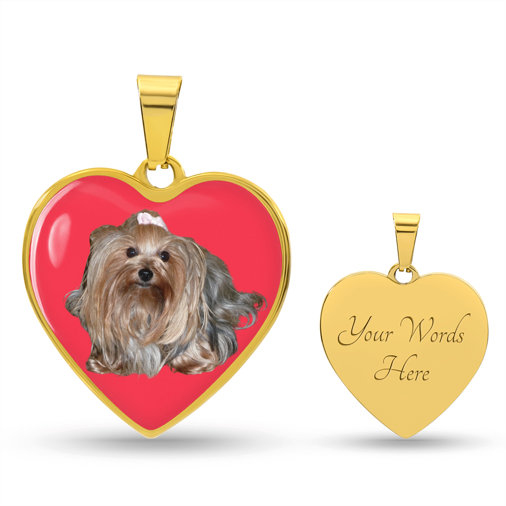 Sissi Heart Necklace - Yorkie