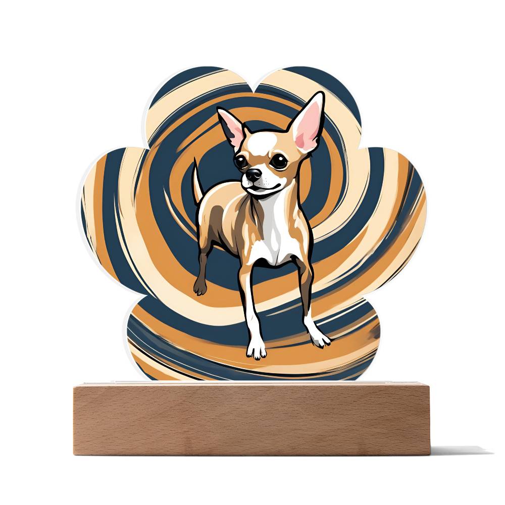 Chihuahua Paw Print Acrylic Plaque