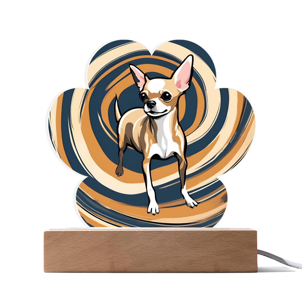 Chihuahua Paw Print Acrylic Plaque