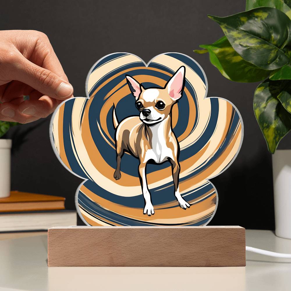 Chihuahua Paw Print Acrylic Plaque
