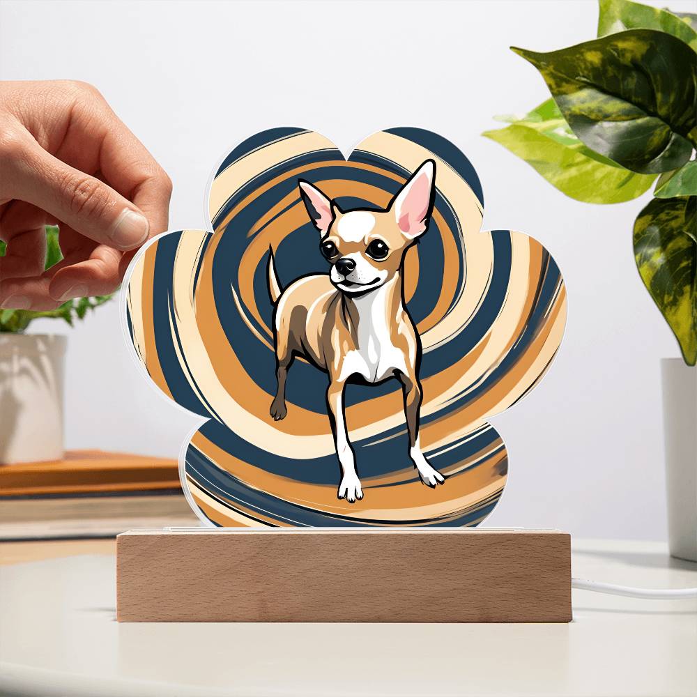 Chihuahua Paw Print Acrylic Plaque