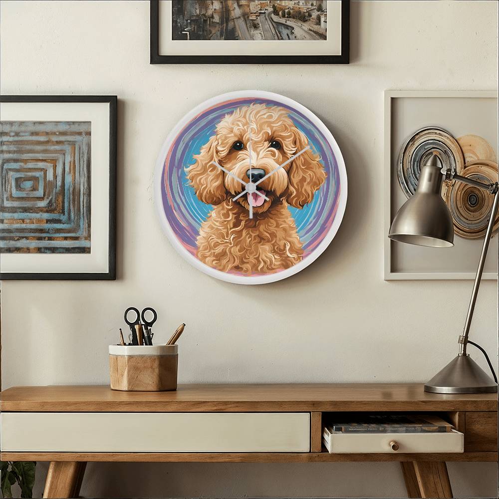 Goldendoodle Clock - Swirl