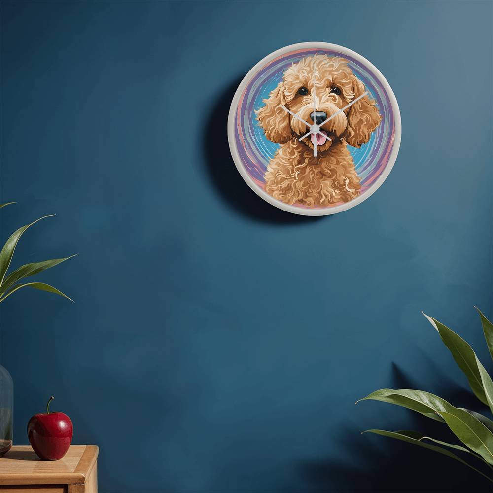 Goldendoodle Clock - Swirl