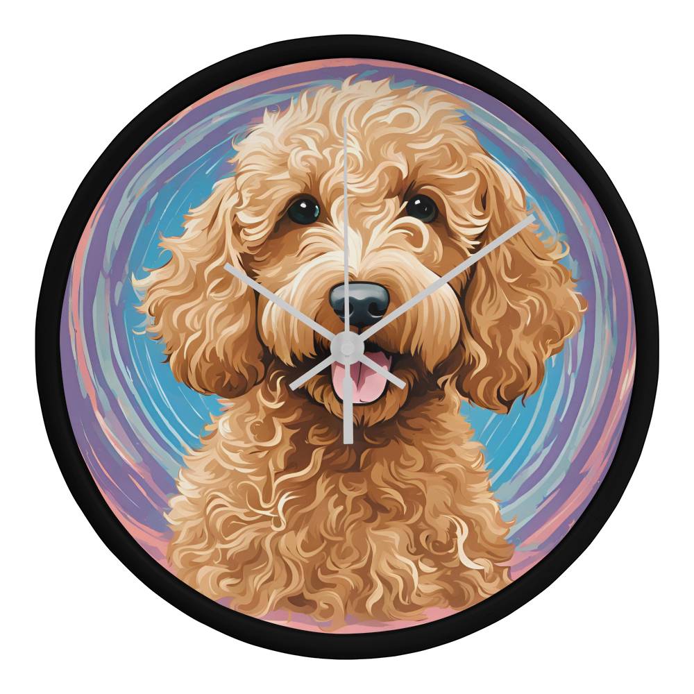 Goldendoodle Clock - Swirl