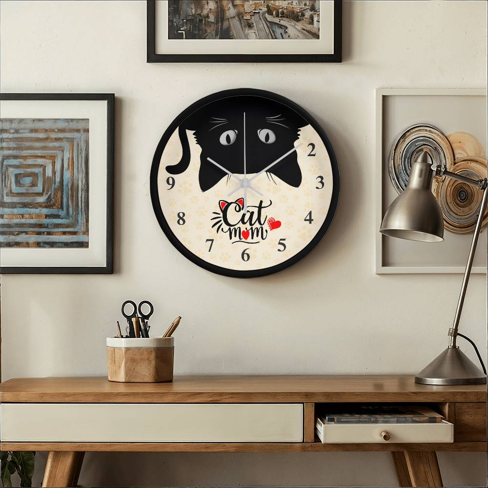 Cat Mom Clock