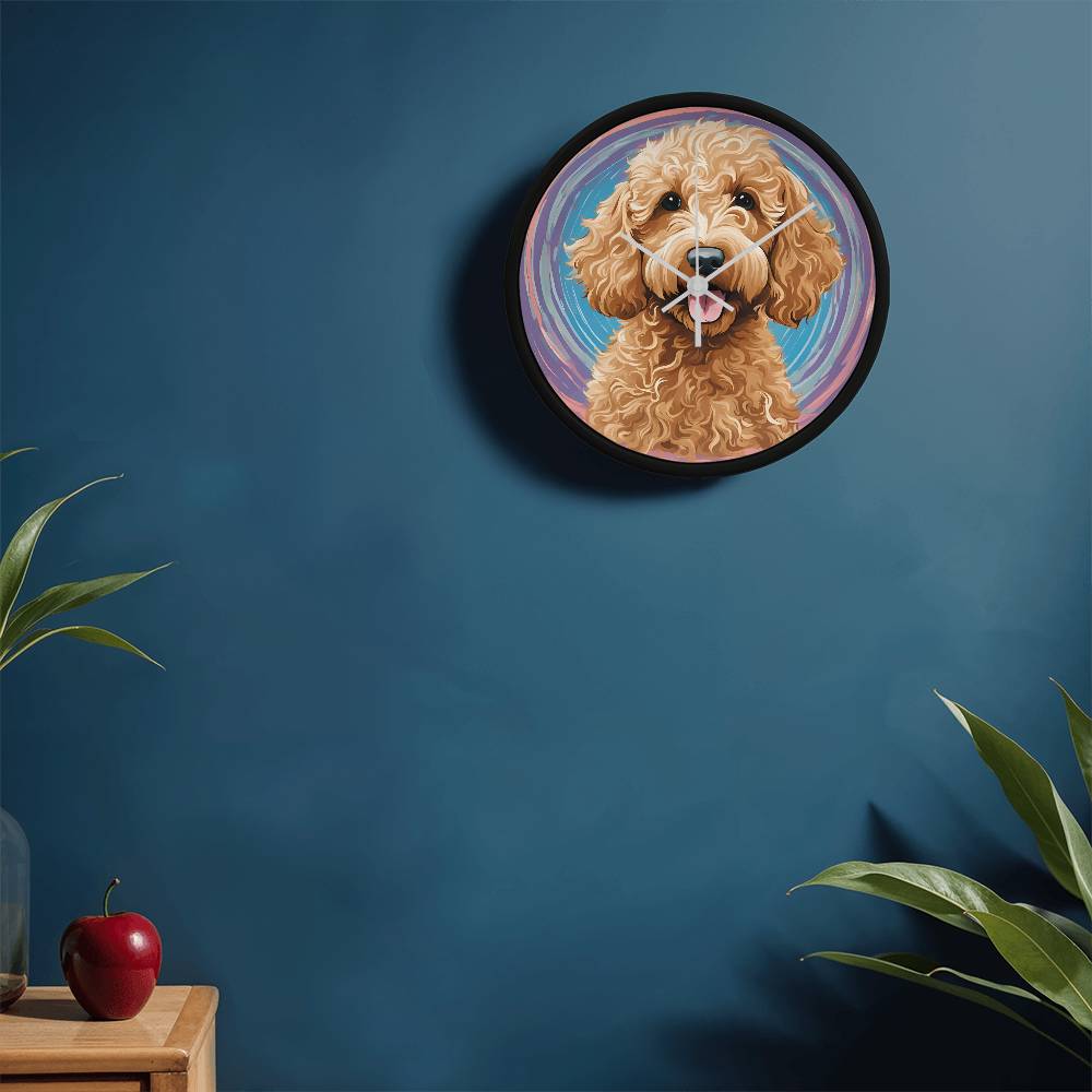 Goldendoodle Clock - Swirl