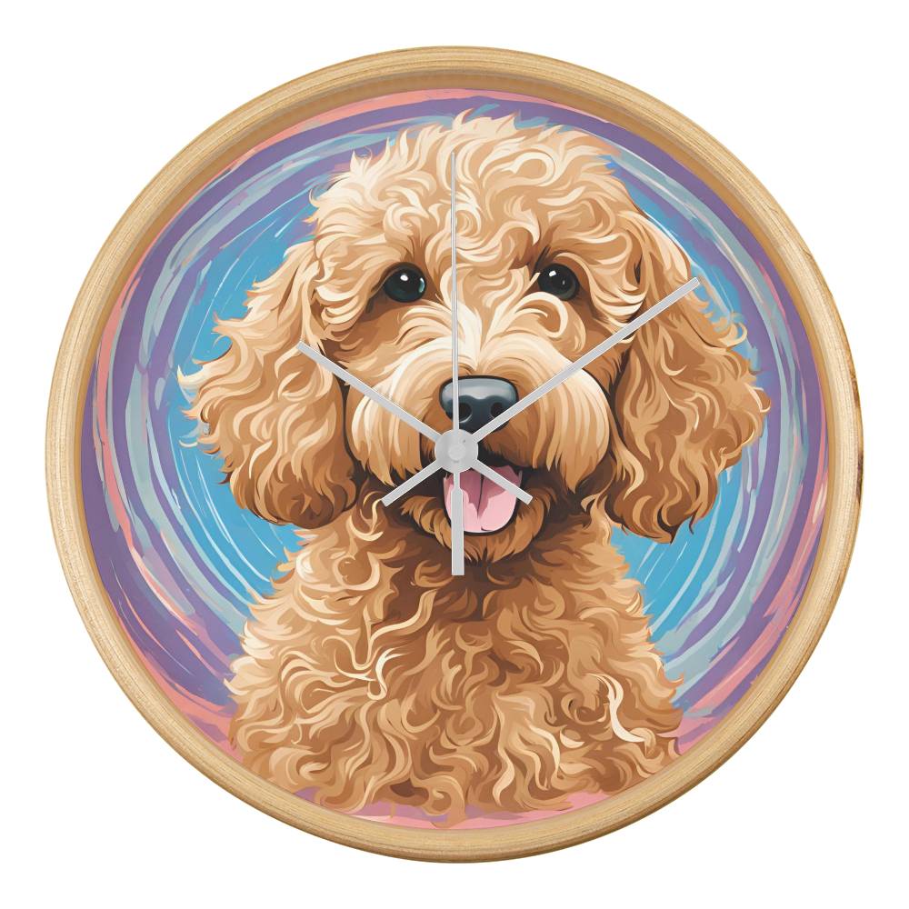 Goldendoodle Clock - Swirl