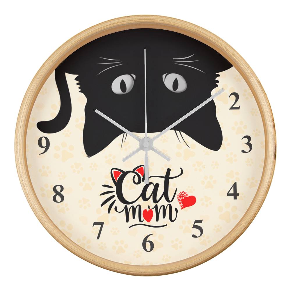 Cat Mom Clock