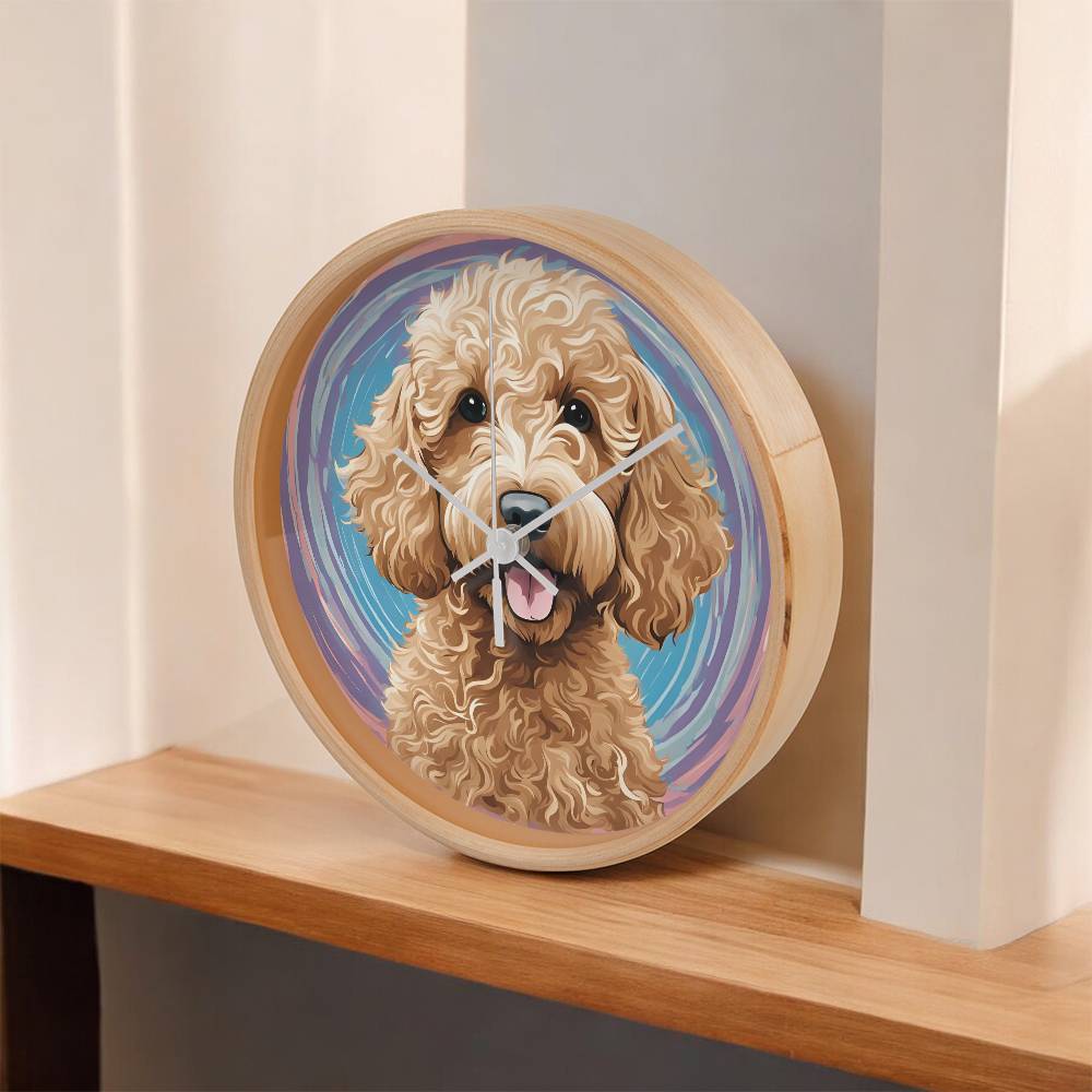 Goldendoodle Clock - Swirl