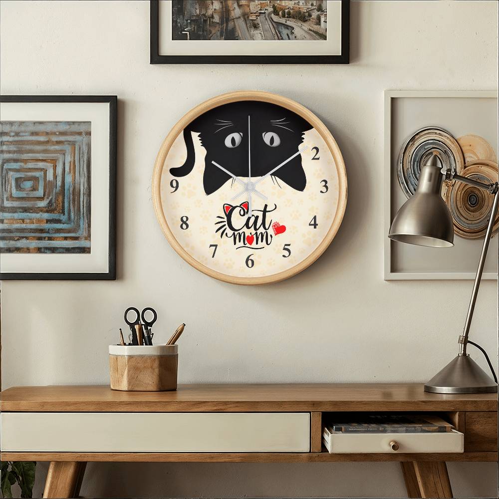 Cat Mom Clock