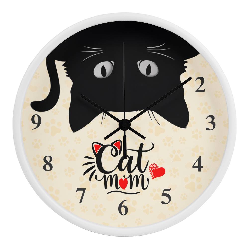 Cat Mom Clock