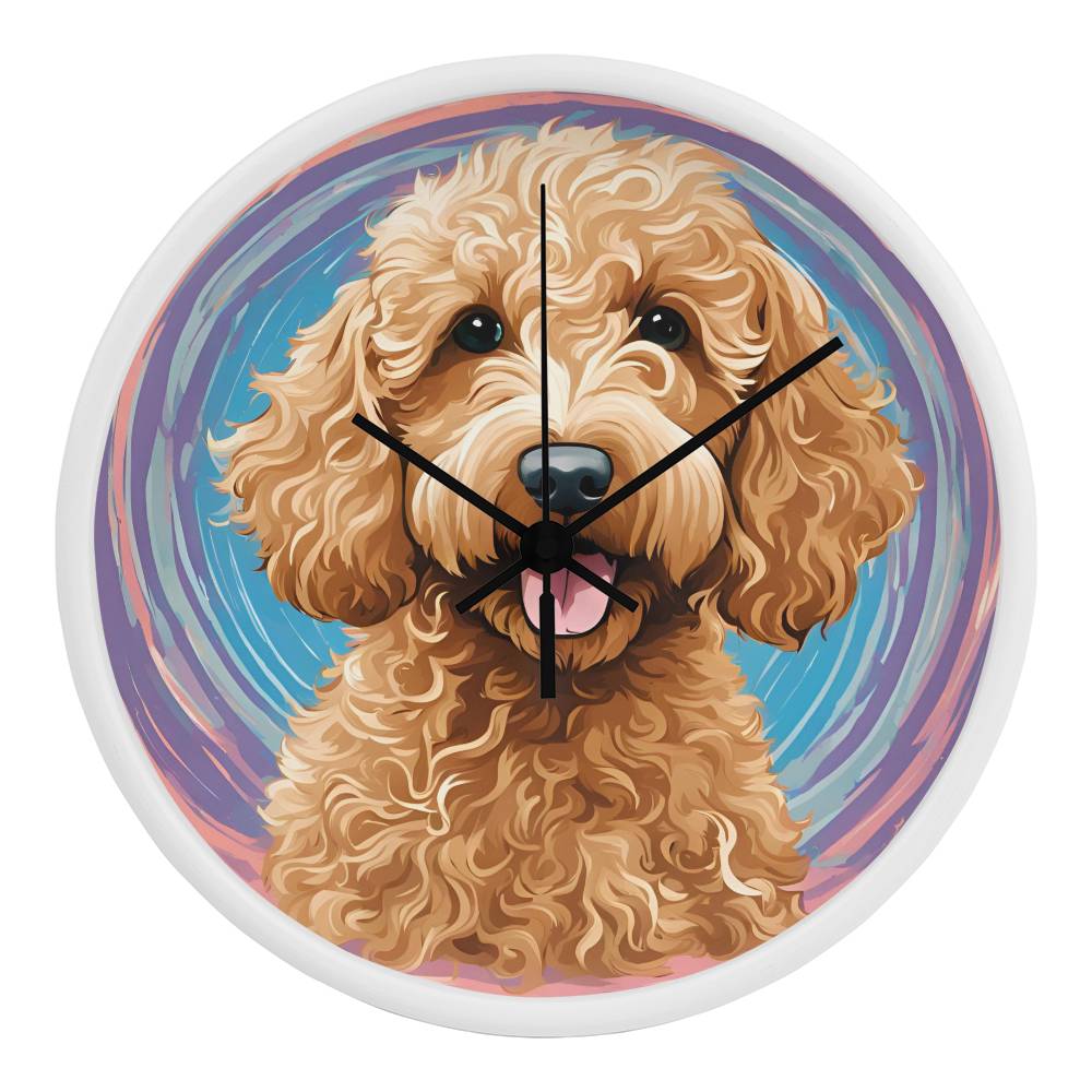 Goldendoodle Clock - Swirl