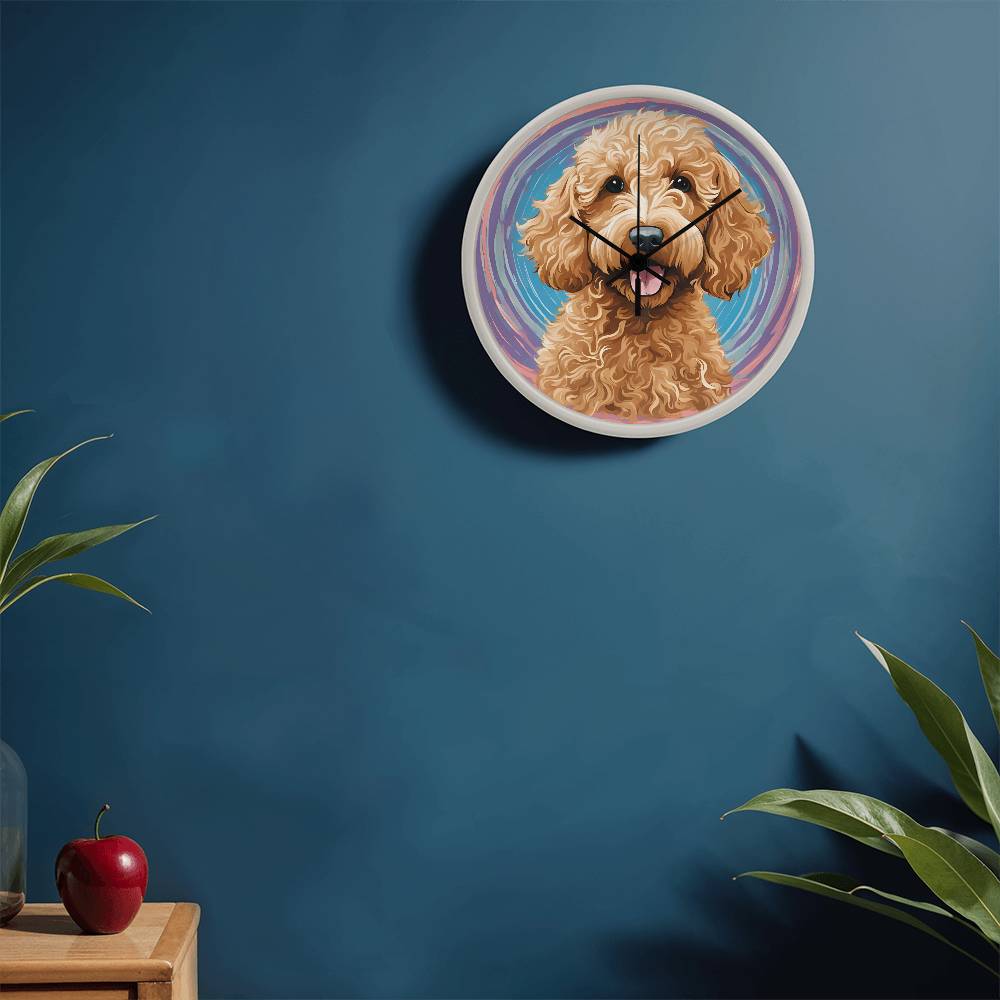 Goldendoodle Clock - Swirl