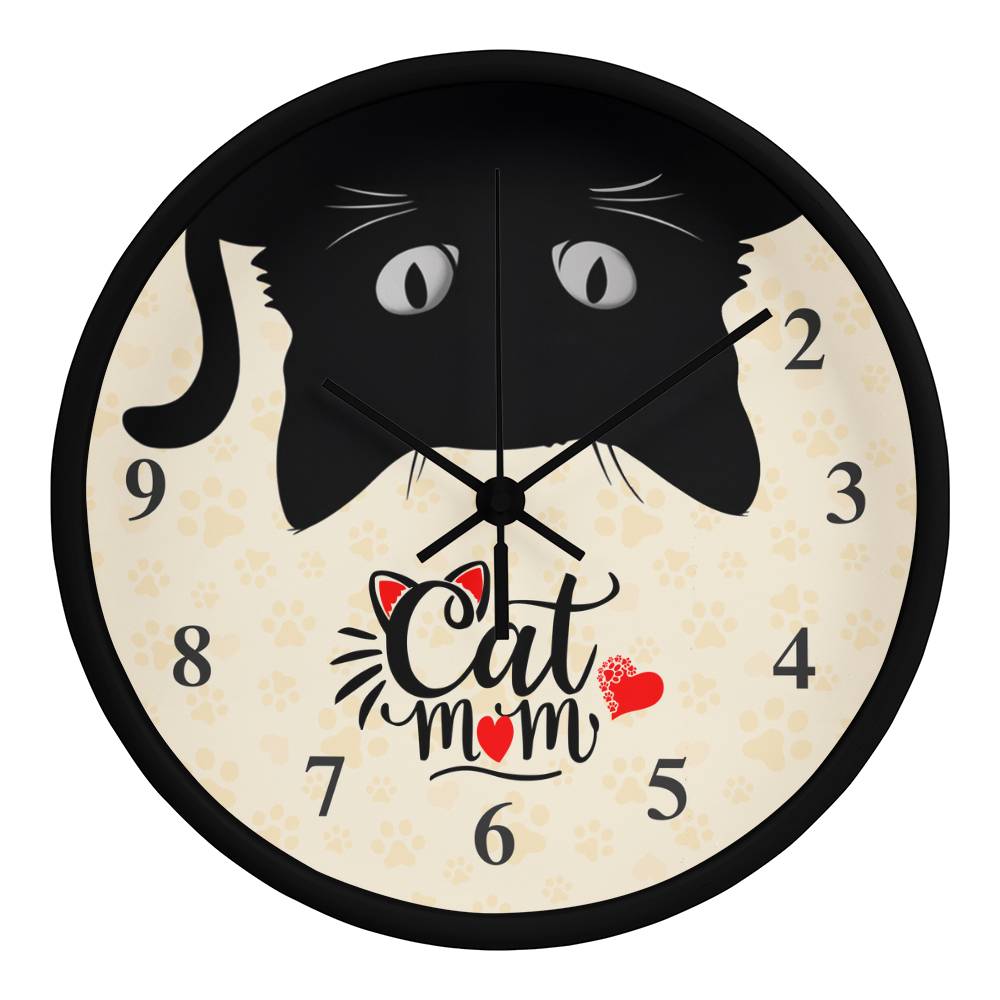 Cat Mom Clock