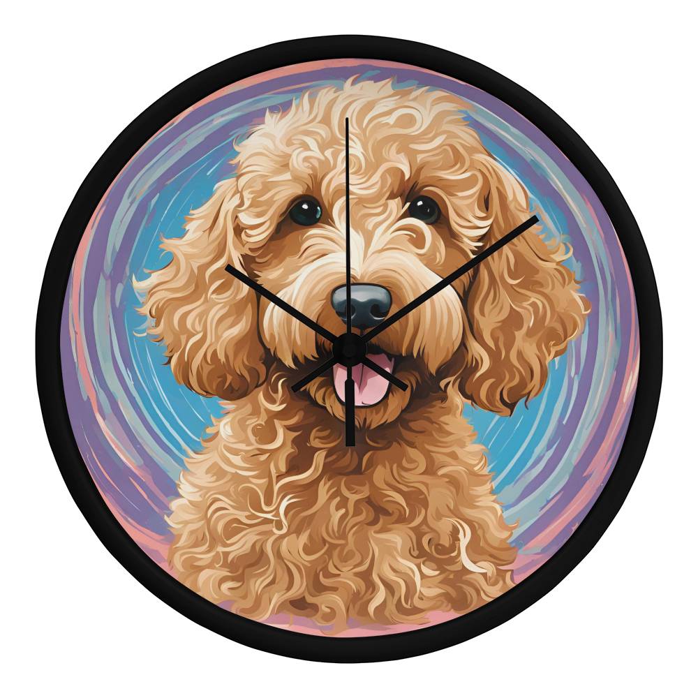 Goldendoodle Clock - Swirl