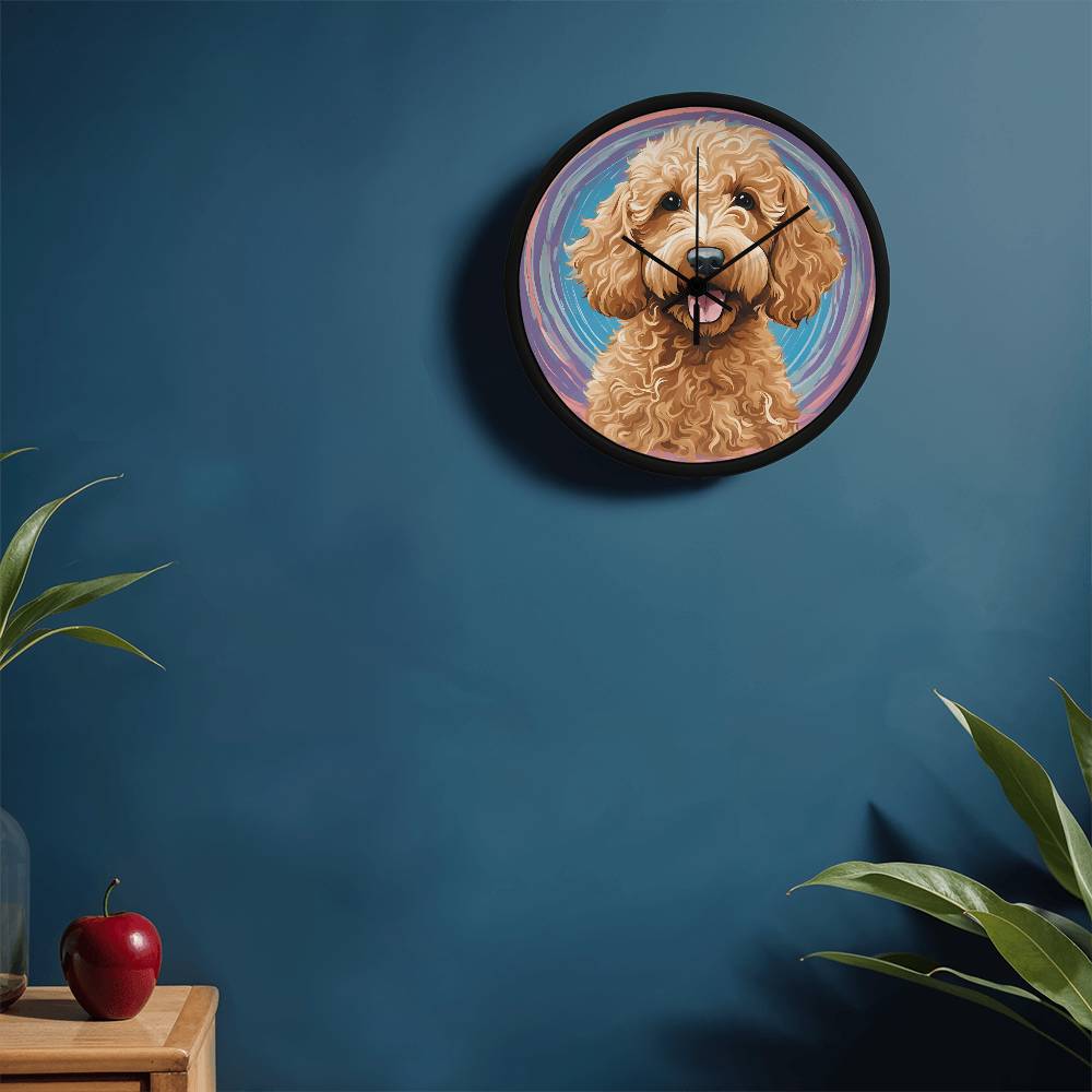 Goldendoodle Clock - Swirl