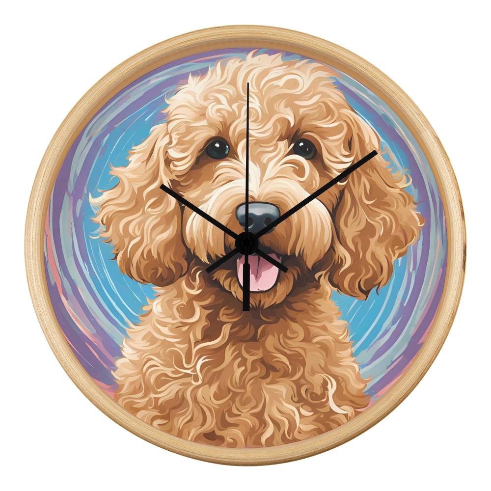 Goldendoodle Clock - Swirl