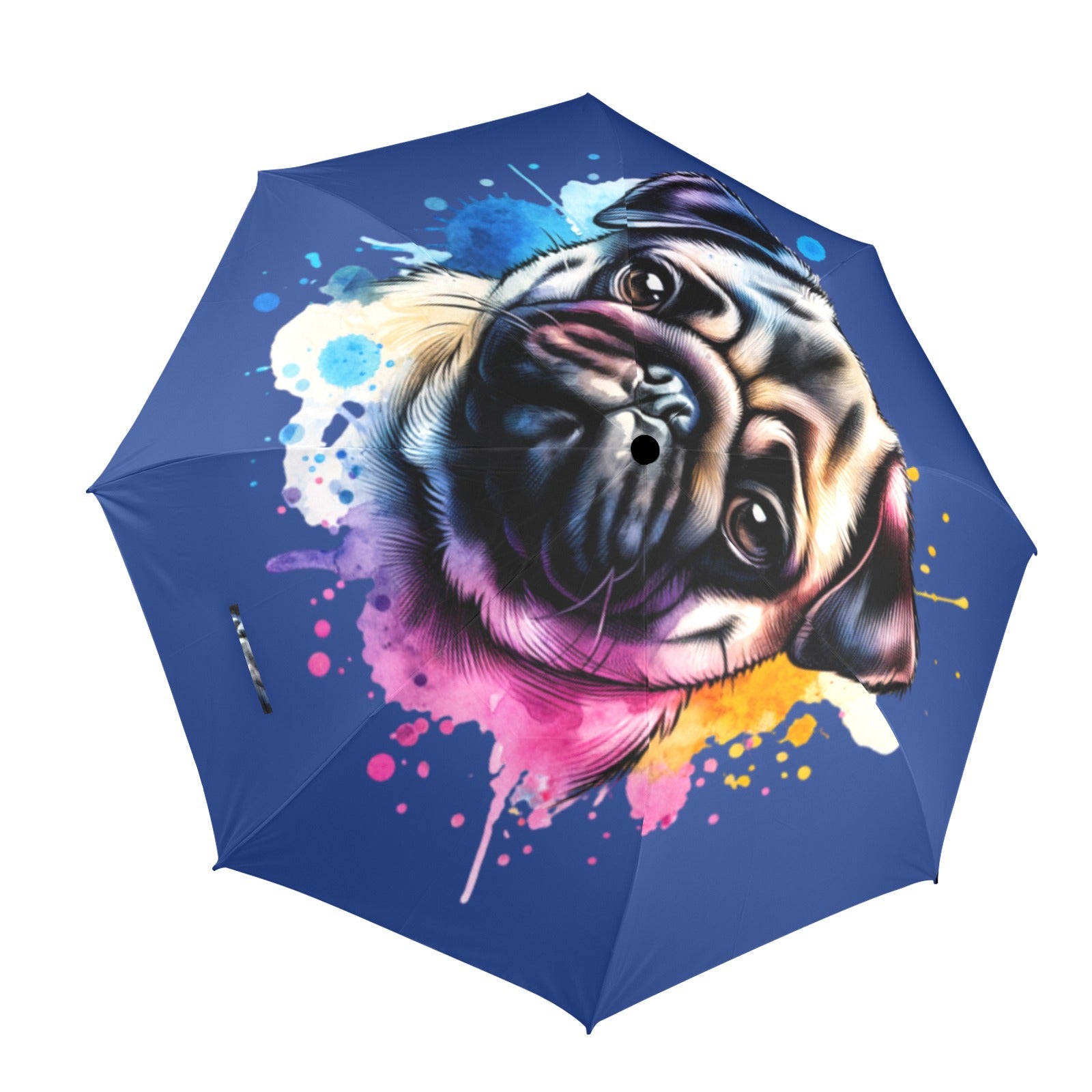 Pug Umbrella - Watercolor