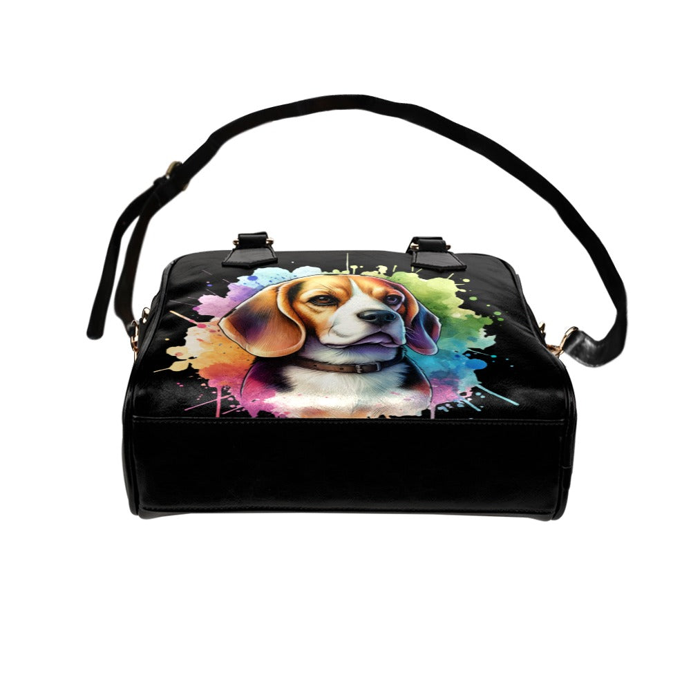 Beagle Shoulder Bag - Watercolor