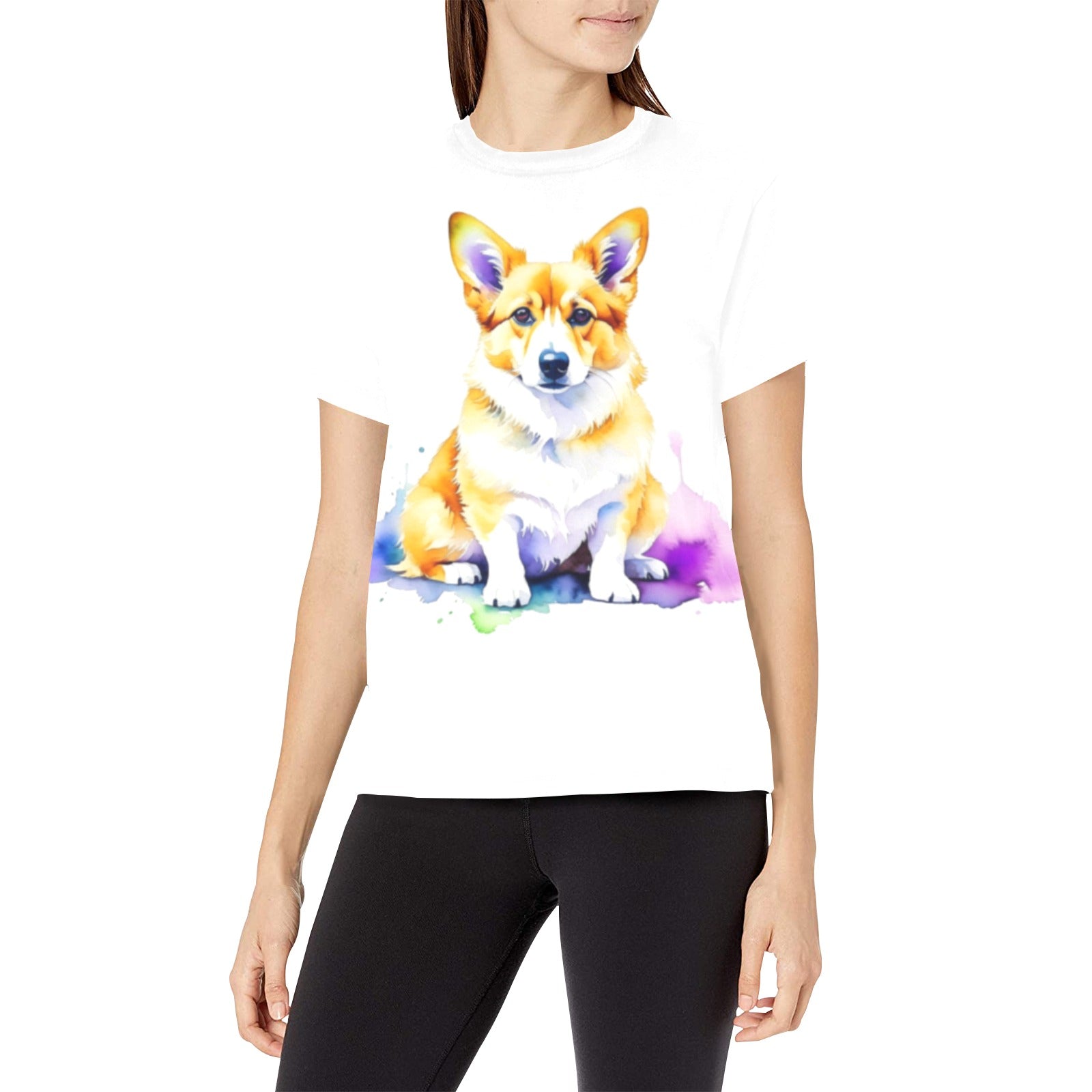 Corgi Shirt - Watercolor