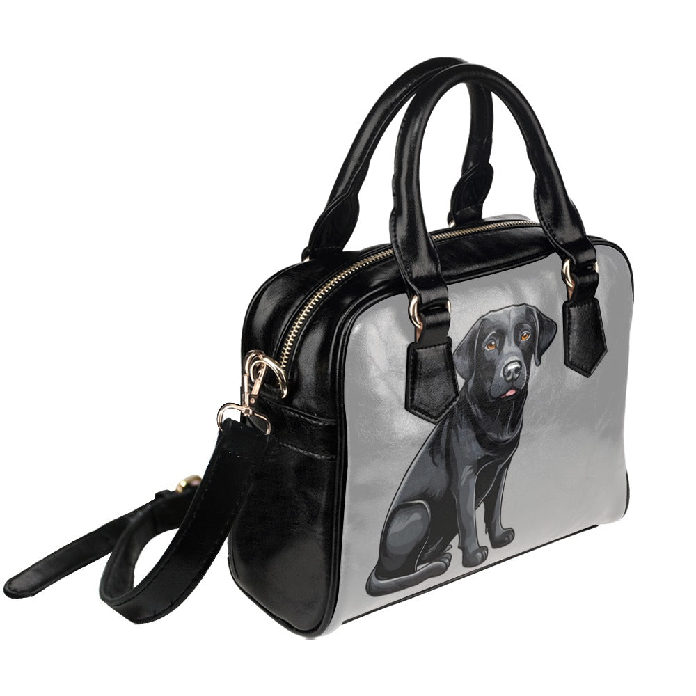 Black Labrador Shoulder Bag - Cartoon