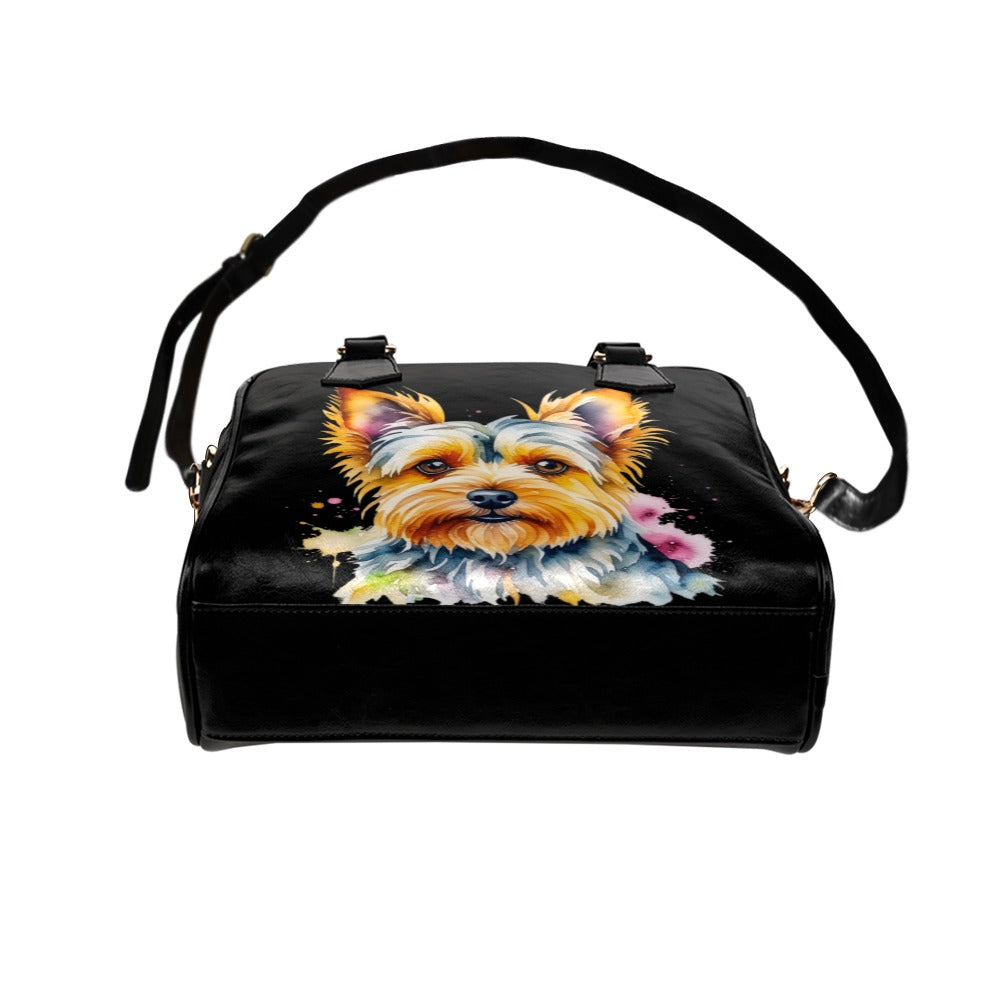 Yorkie Shoulder Bag - Watercolor