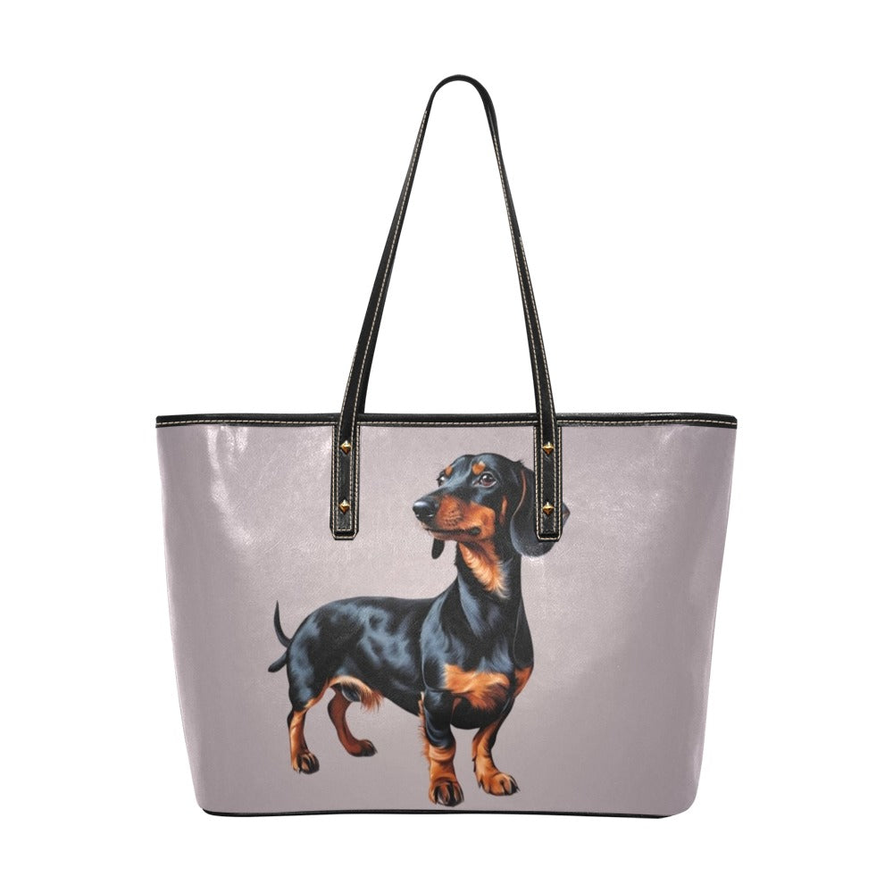 Dachshund Tote Bag - Tan