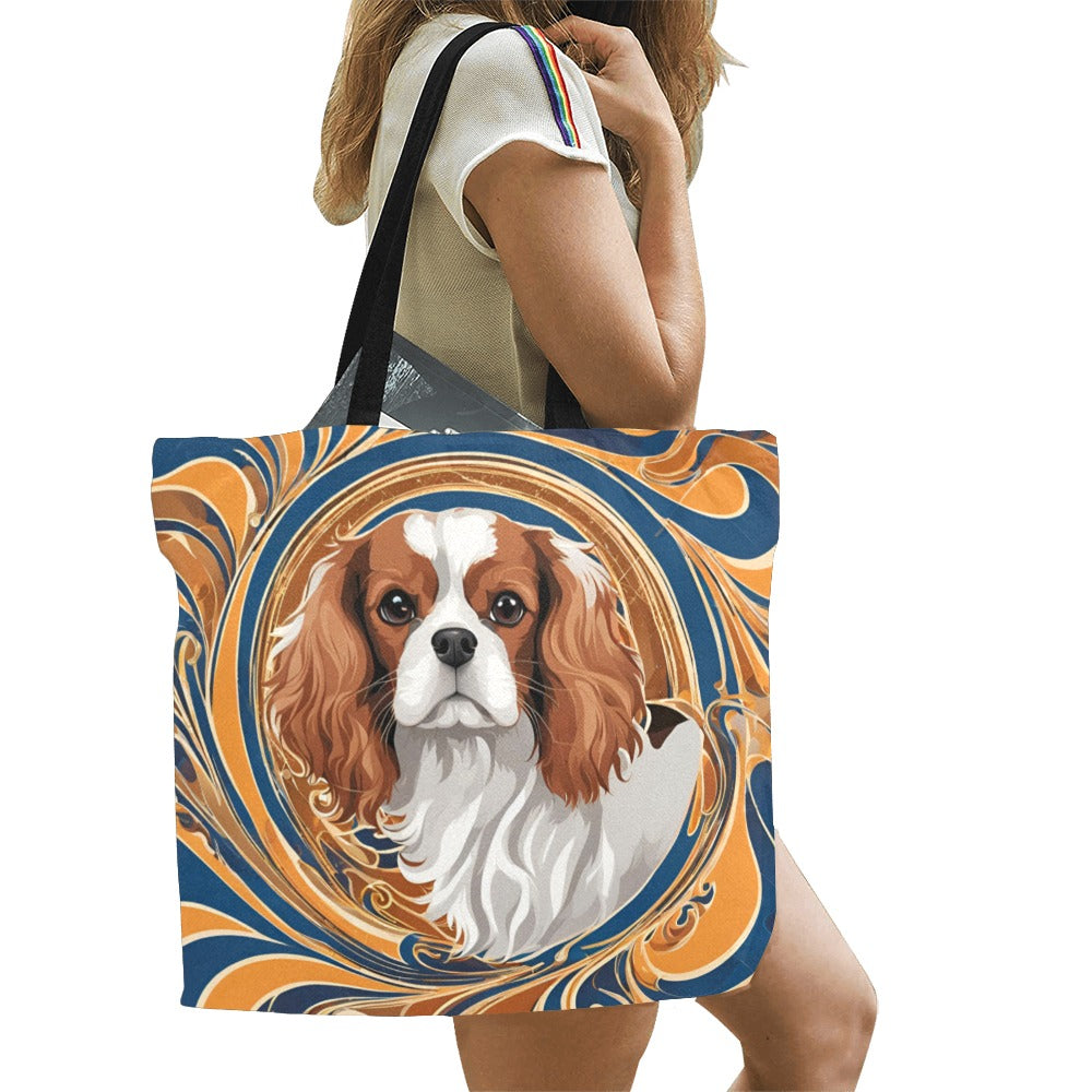 Cavalier King Charles Spaniel Canvas Tote Bag