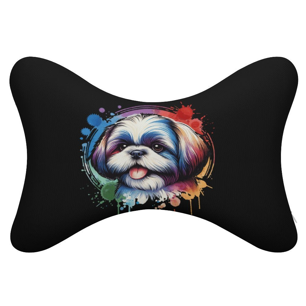 Shih Tuz Car Pillows Set of 2 - Watercolor