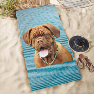 Dogue de Bordeaux Beach Towel - 32x64