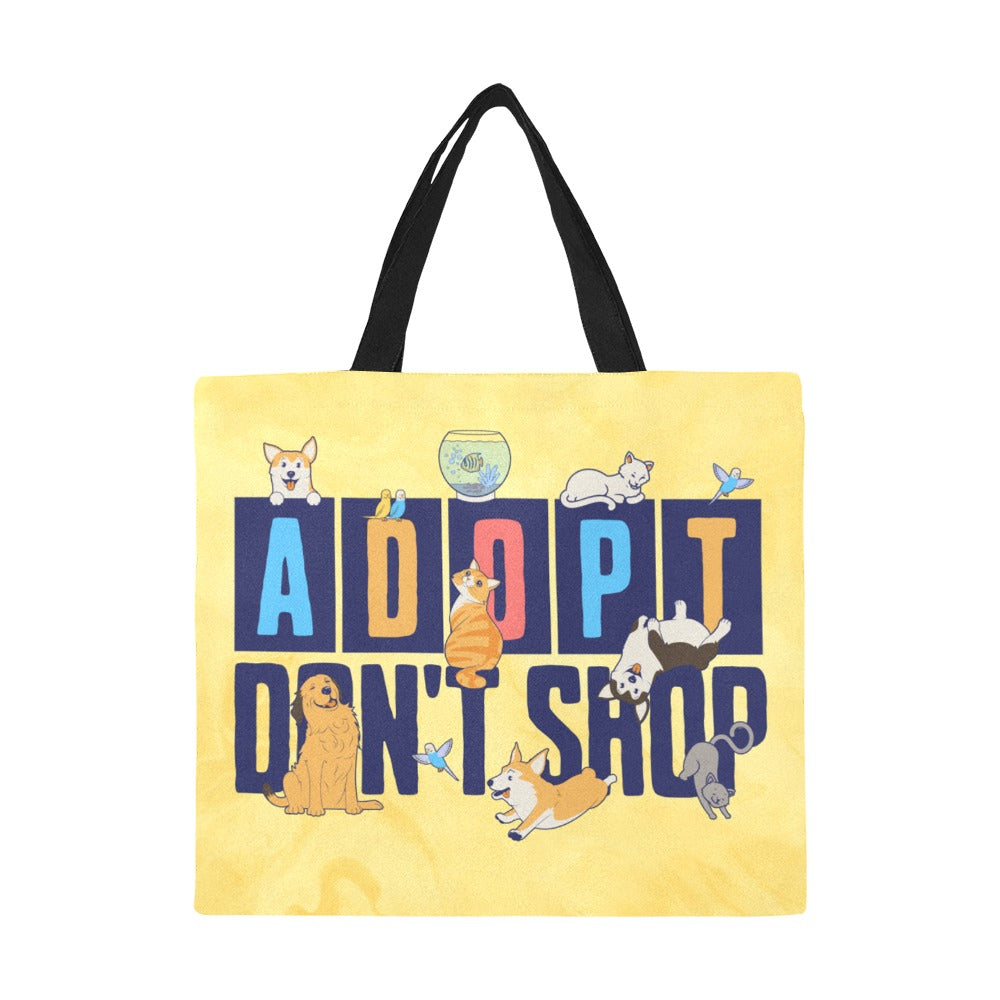 Adopt Don't Shop Canvas Tote Bag