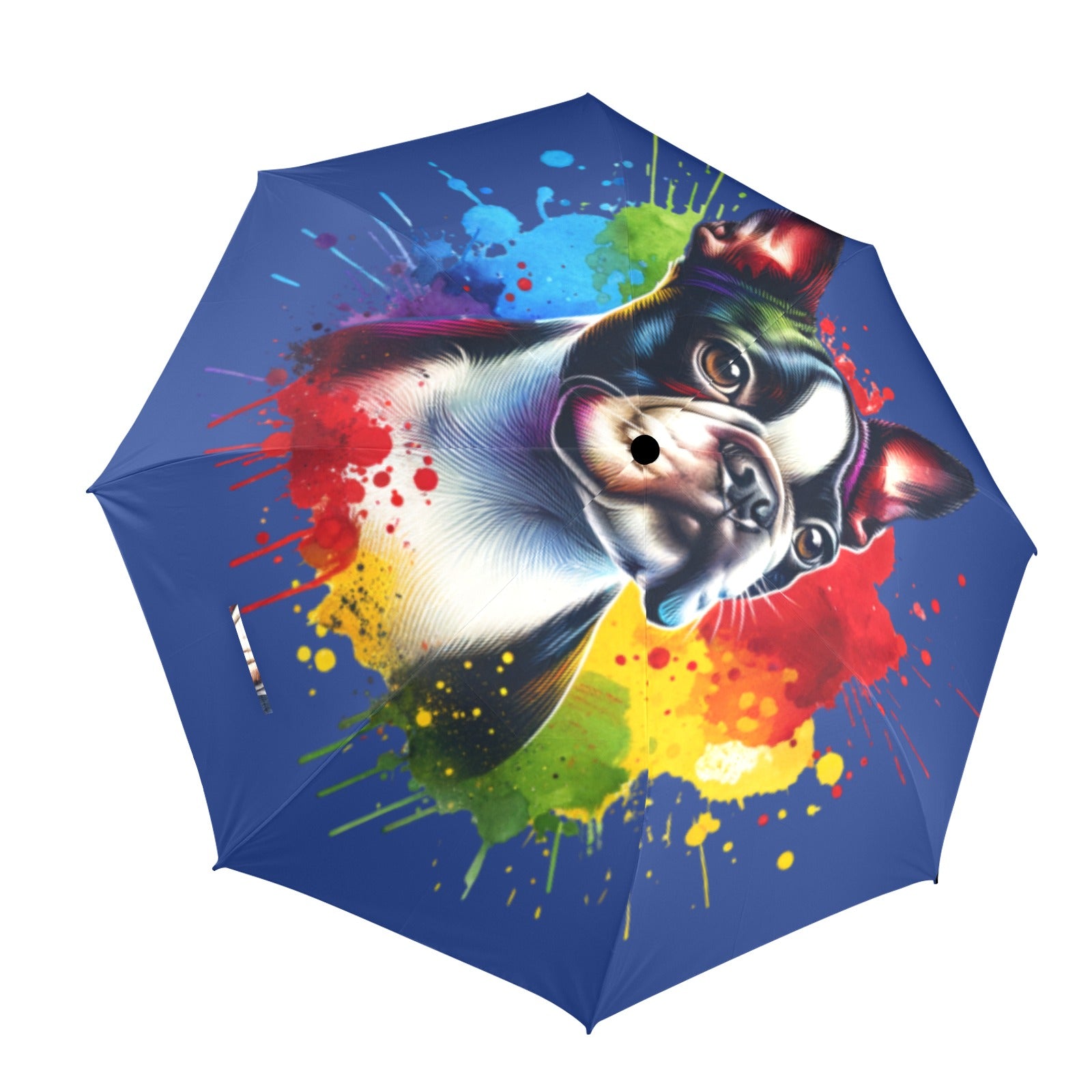 Boston Terrier Umbrella - Watercolor