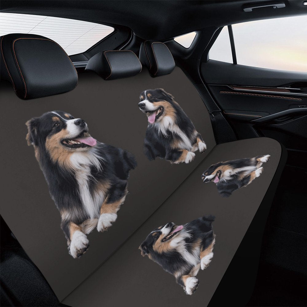 Australian Shepherd Rear Car Seat Cover