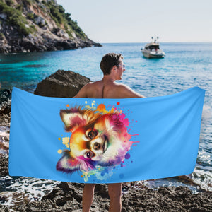 Chihuahua Beach Towel - Watercolor