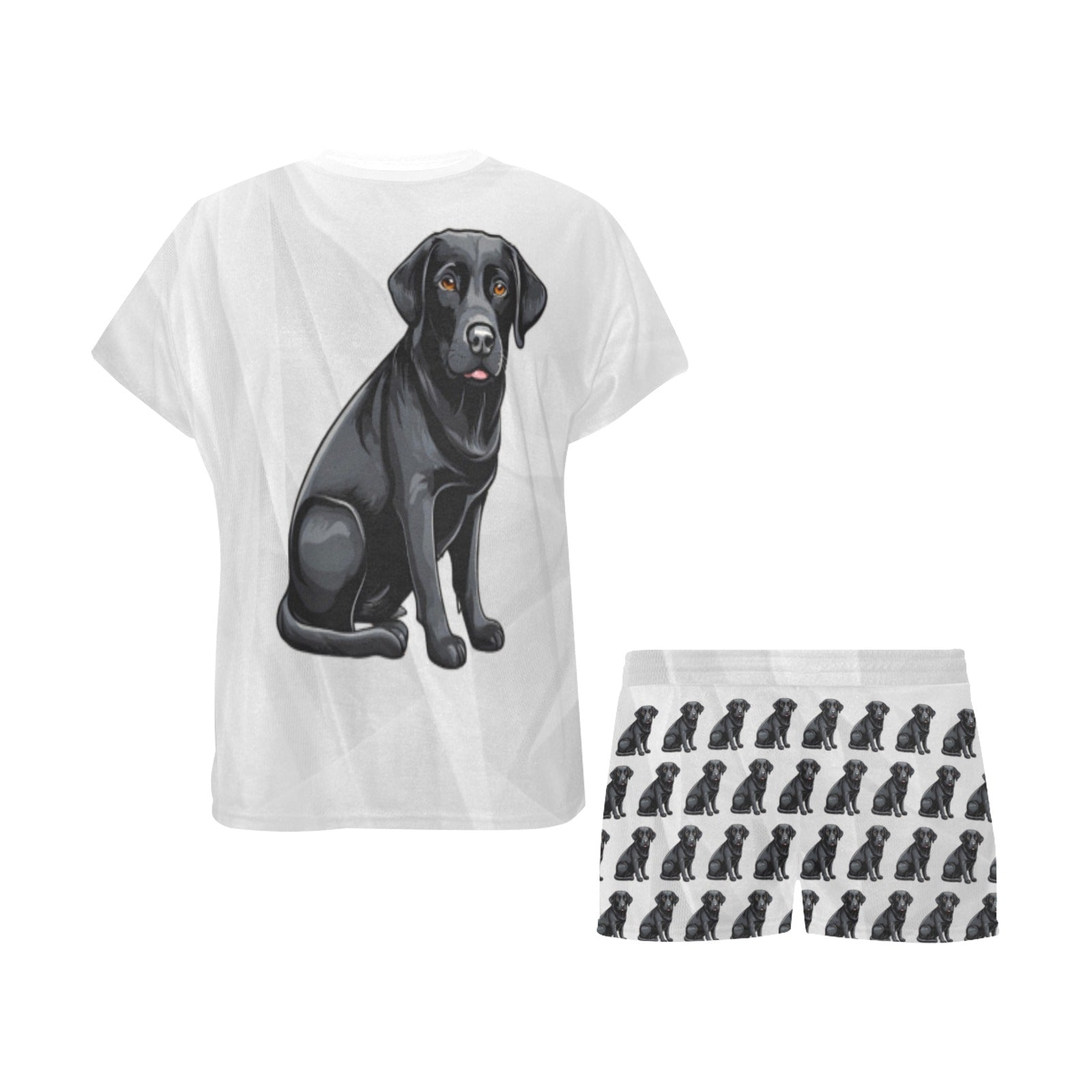 2 Piece Black Labrador PJ Set