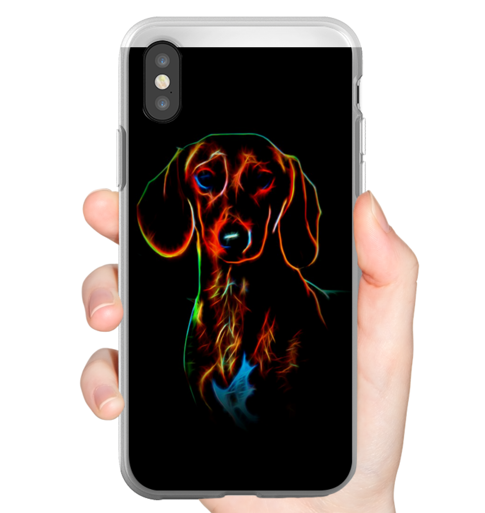 Dachshund Phone Case - Glowing