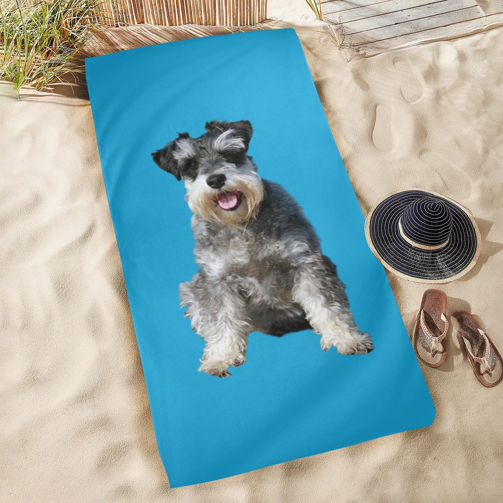 Schnauzer Beach Towel