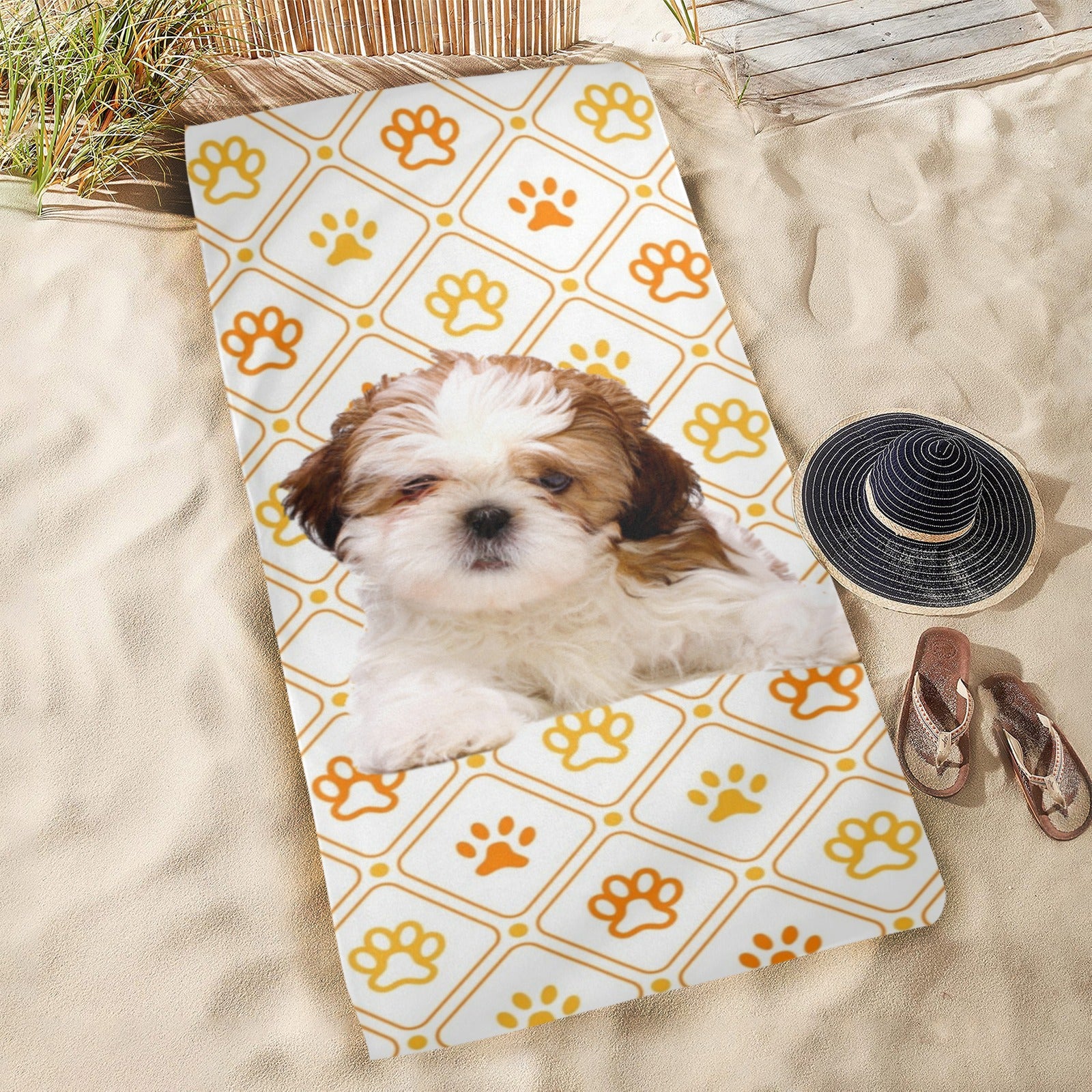 Shih Tzu Beach Towel