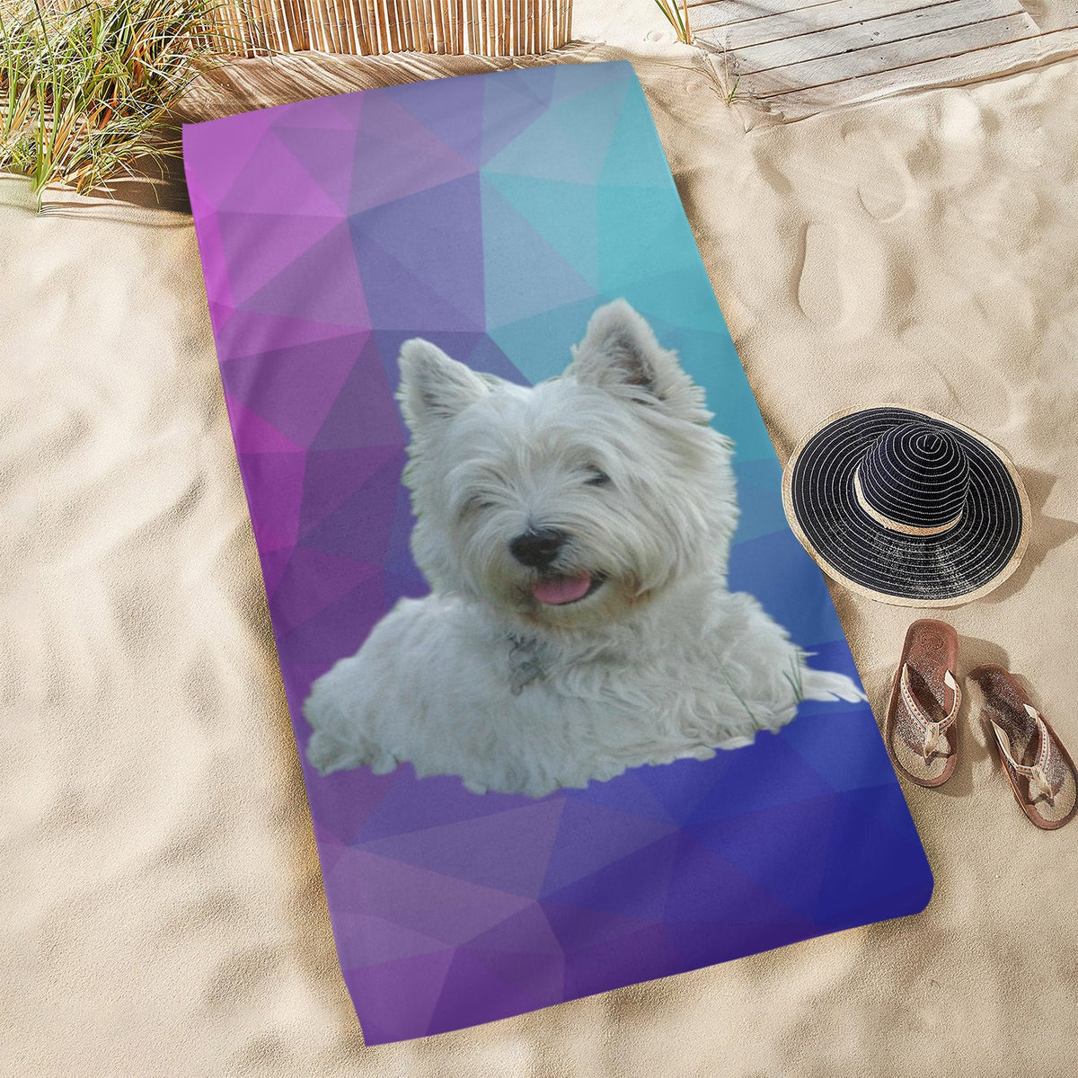 Westie Beach Towel