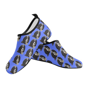 Tri Cavalier King Charles Spaniel Aqua Socks