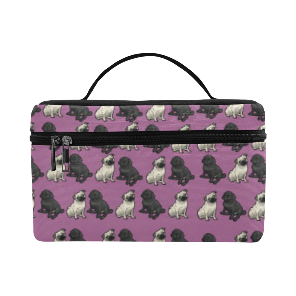 Pug Cosmetic Bag - Tan &amp; Black