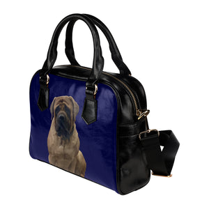 English Mastiff Shoulder Bag - Blue