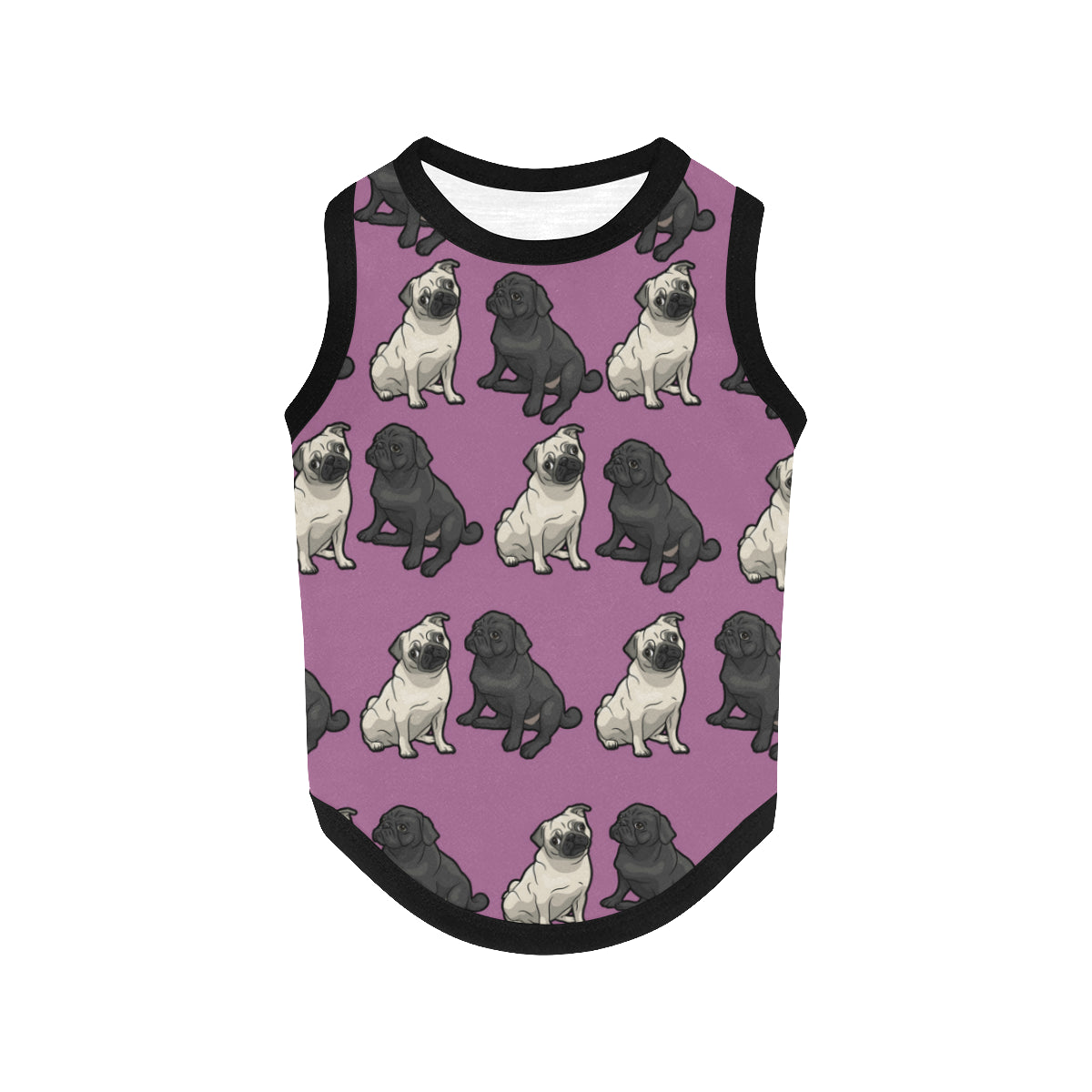 Pug Doggie Tank Top Cartoon