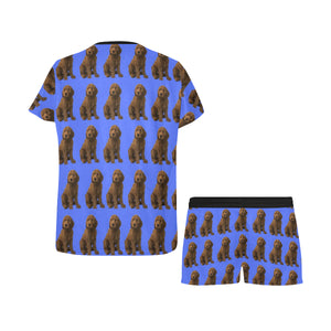 2 Piece Goldendoodle PJ Set - Blue