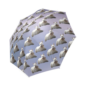 Scottish Terrier Umbrella - White