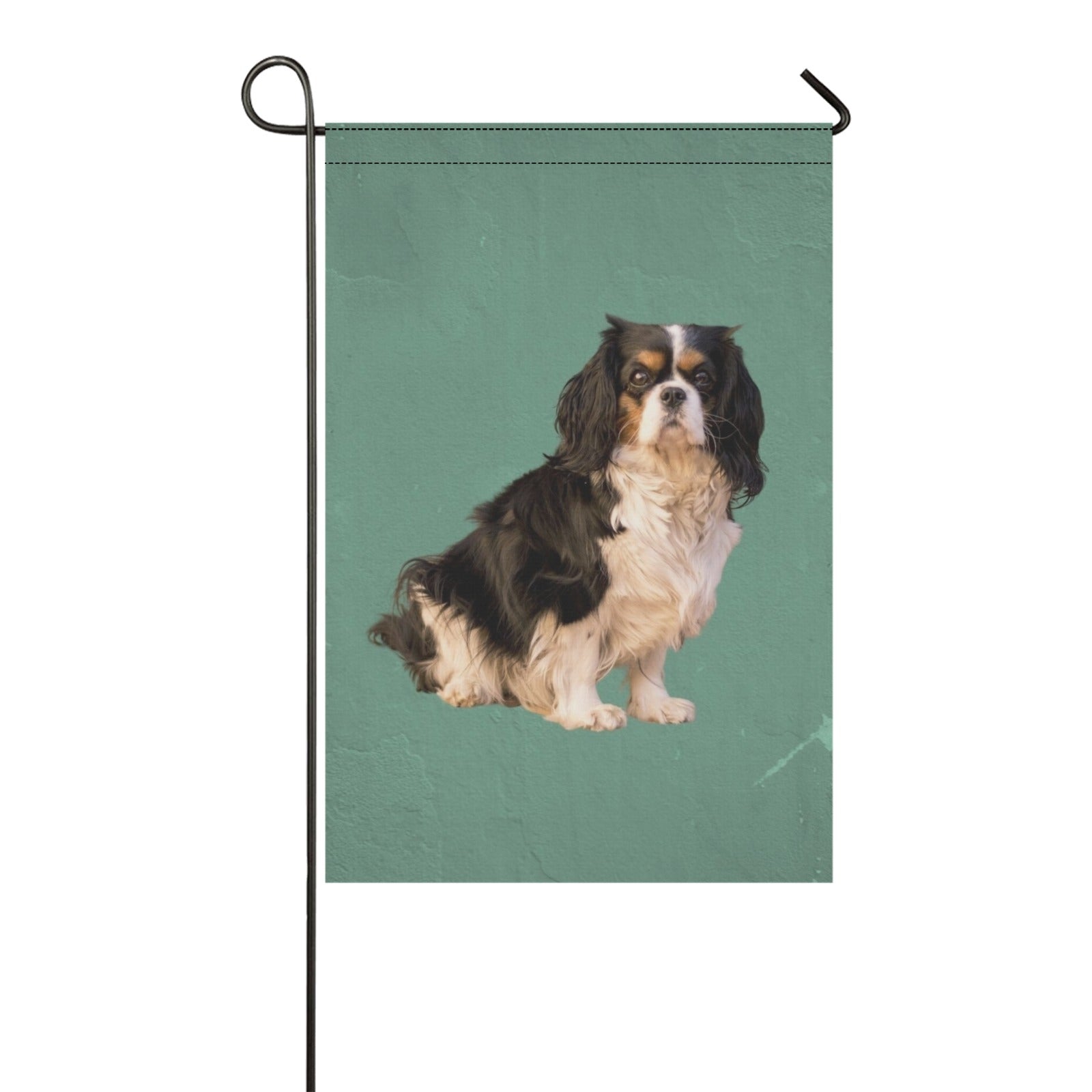 Cavalier King Charles Spaniel Garden Flag -Tri