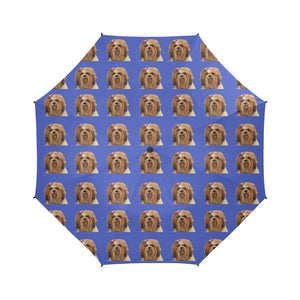 Lhasa Apso Umbrella - Blue