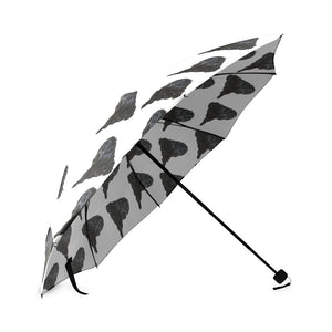Cocker Spaniel Umbrella - Black on White